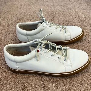 Men's UGG Brock Luxe White Leather Sneakers size 11 Worn Once! EUC